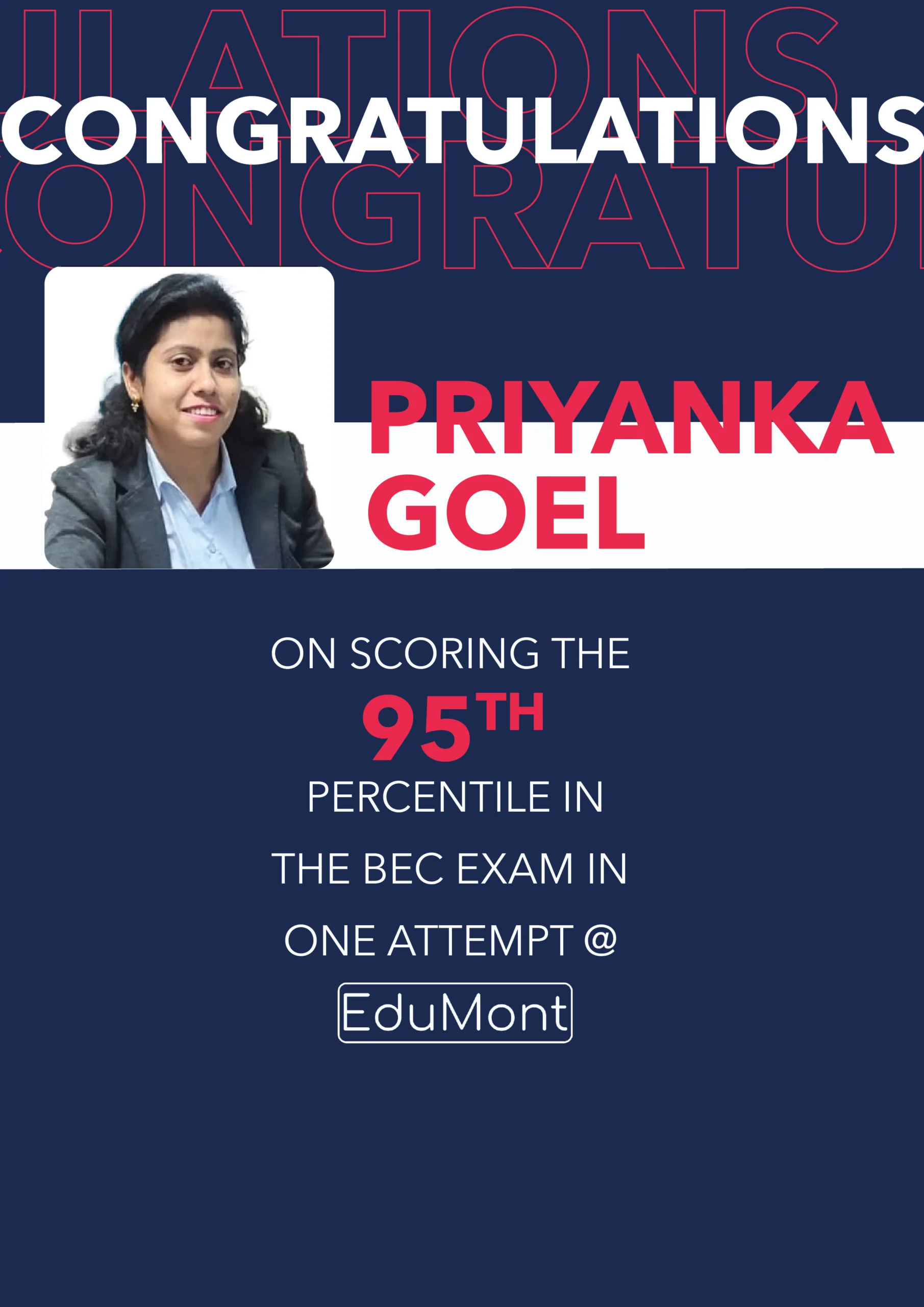 Congratulations Priyanka Goal