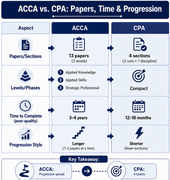 ACCA vs CPA comparison chart 2026